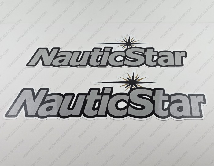 Nautic Star Boat Logo Decal Set of 2 x 27" Nautic Star Boat Logo Decal Set of 2 x 27"